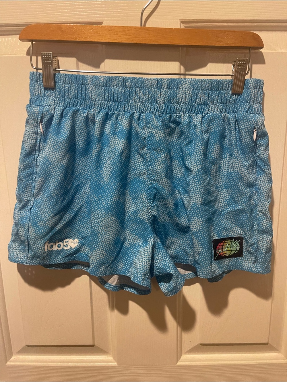 Slunks Baby Blue What's The Clue Women's Shorts | Size Medium